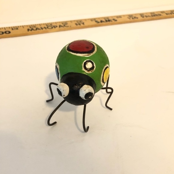 Vintage Art Piece Lady Bug - Picture 3 of 4